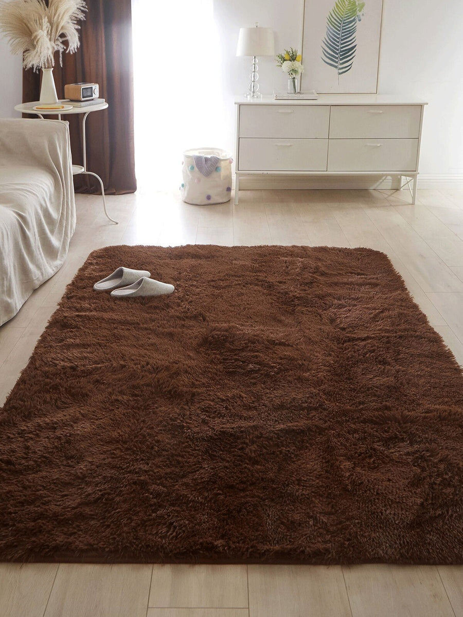 Soft Modern Large Shaggy Area Rug, Suitable For Bedroom, Living Room, Dorm, Home Decor, Plush Fluffy, Comfortable Brown, Can Be Used As Decorative Carpet